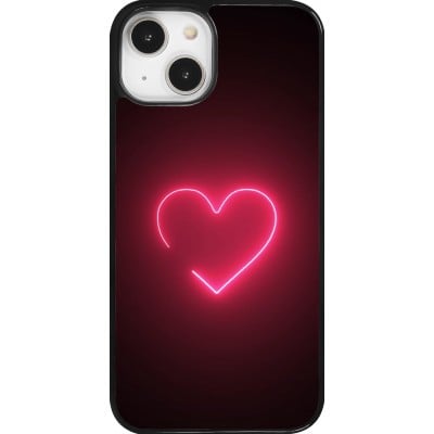 Coque iPhone 14 - Valentine 2023 single neon heart