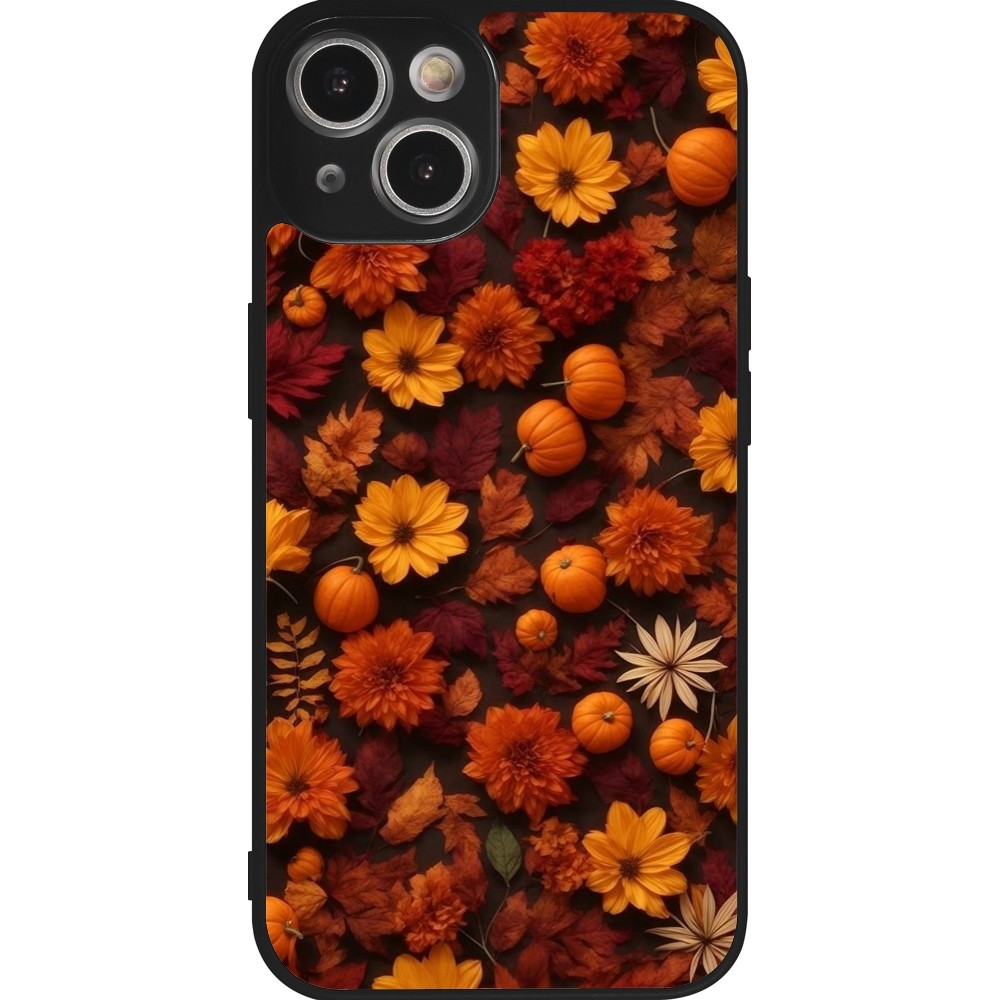 Coque iPhone 14 - Silicone rigide noir Autumn 2024 potpourri