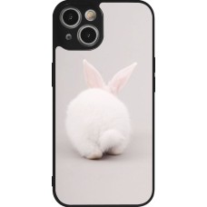 Coque iPhone 14 - Silicone rigide noir Easter 2024 bunny butt