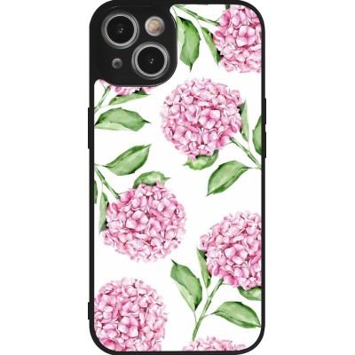 Coque iPhone 14 - Silicone rigide noir Easter 2024 pink flowers