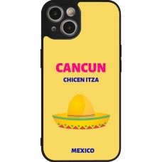 Coque iPhone 14 - Silicone rigide noir Pop Summer Destination Cancun