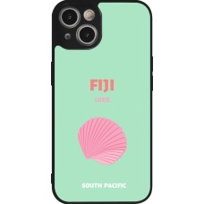 Coque iPhone 14 - Silicone rigide noir Pop Summer Destination Fiji