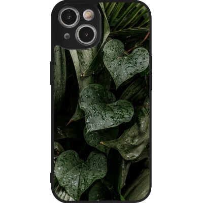 Coque iPhone 14 - Silicone rigide noir Spring 23 fresh plants