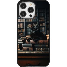 Coque iPhone 14 Pro Max - Chat livres sombres