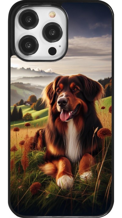 Coque iPhone 14 Pro Max - Chien Campagne Suisse