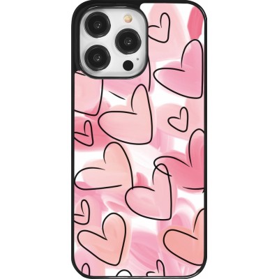 Coque iPhone 14 Pro Max - Easter 2023 pink hearts