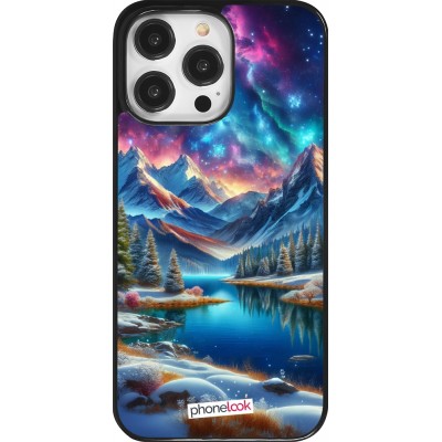 Coque iPhone 14 Pro Max - Fantasy Mountain Lake Sky Stars