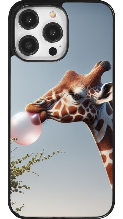 iPhone 14 Pro Max Case Hülle - Giraffe mit Blase