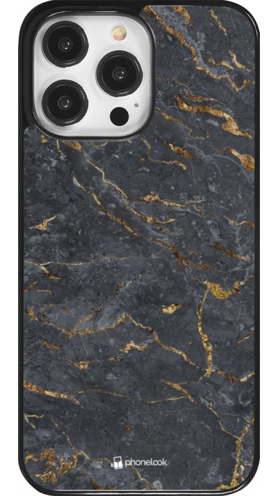 iPhone 14 Pro Max Case Hülle - Grey Gold Marble