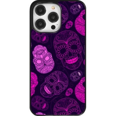 Coque iPhone 14 Pro Max - Halloween 2023 pink skulls