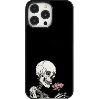 Coque iPhone 14 Pro Max - Halloween 2023 rose and skeleton