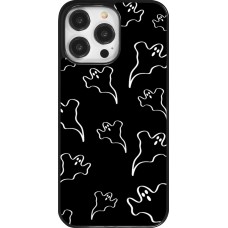 Coque iPhone 14 Pro Max - Halloween 2024 black and white ghosts