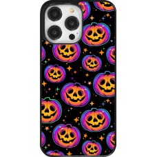 Coque iPhone 14 Pro Max - Halloween 2024 rainbow pumpkins