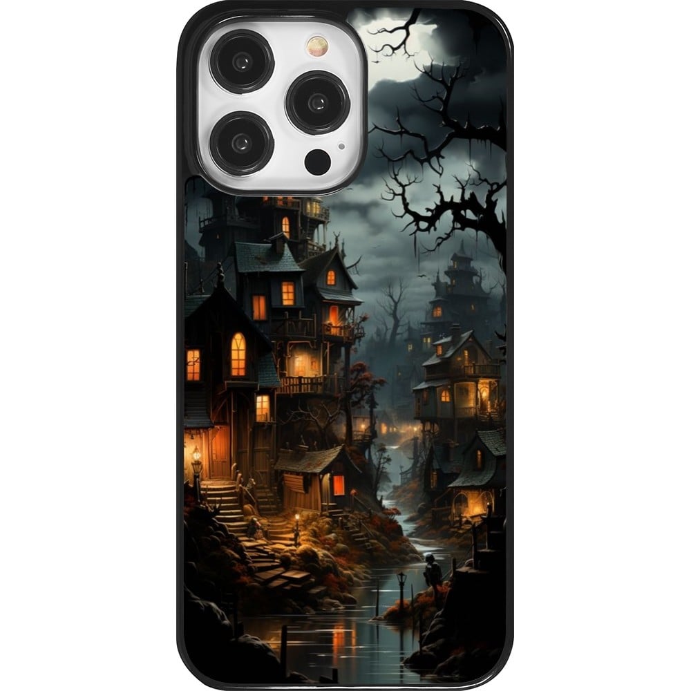 Coque iPhone 14 Pro Max - Halloween 2024 scary town