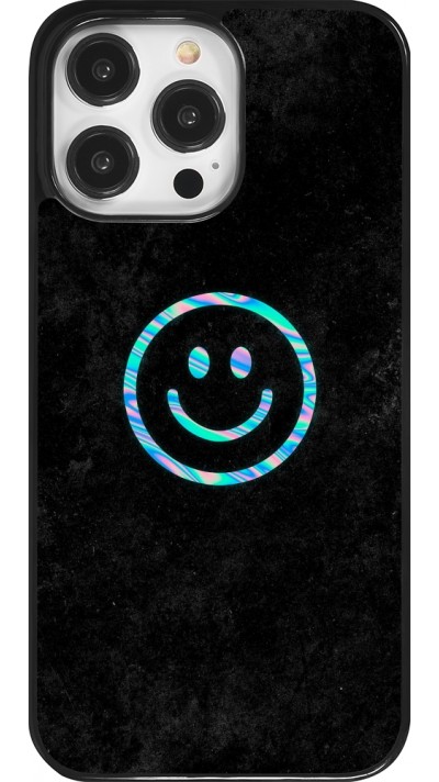 iPhone 14 Pro Max Case Hülle - Happy smiley irisirt