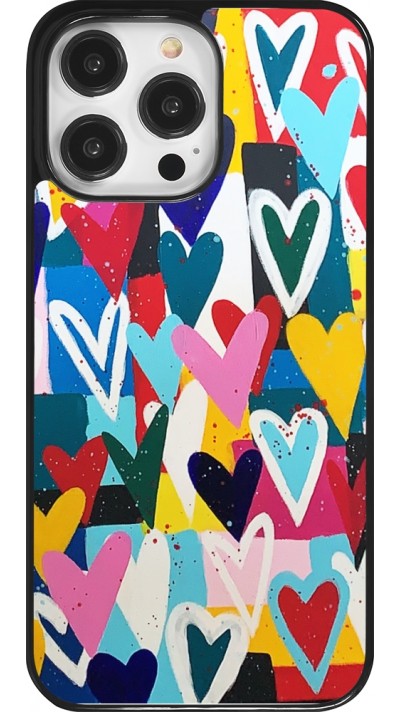 iPhone 14 Pro Max Case Hülle - Joyful Hearts