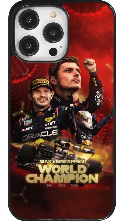 Coque iPhone 14 Pro Max - Max Verstappen Champion 2023