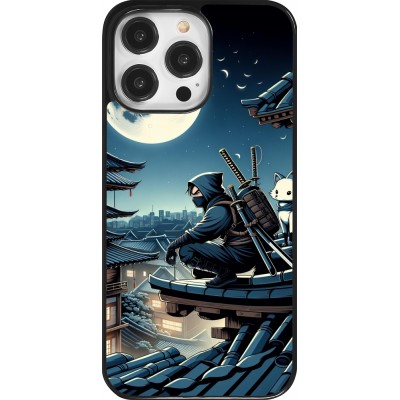 Coque iPhone 14 Pro Max - Ninja sous la lune