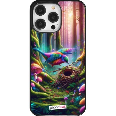 Coque iPhone 14 Pro Max - Oiseau Nid Forêt