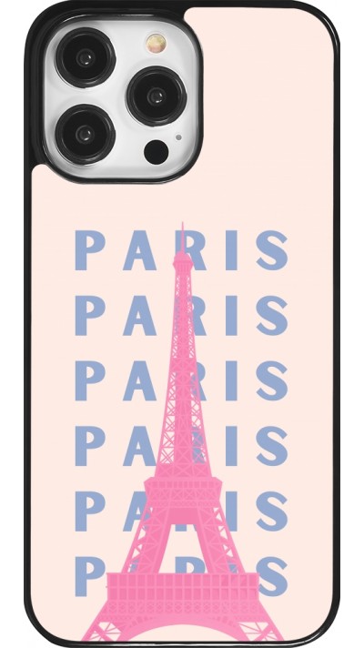 Coque iPhone 14 Pro Max - Paris Pink Print