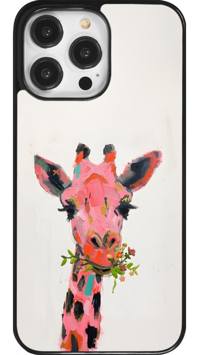 Coque iPhone 14 Pro Max - Pink Girafe Paint