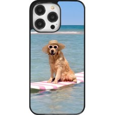 Coque iPhone 14 Pro Max - Summer Dog on Paddle