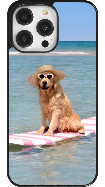 Coque iPhone 14 Pro Max - Summer Dog on Paddle