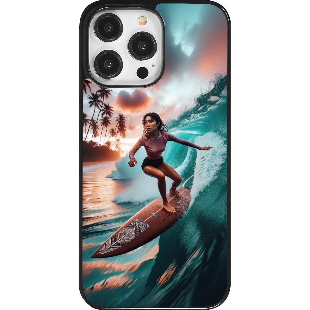 Coque iPhone 14 Pro Max - Surfeuse Balinaise