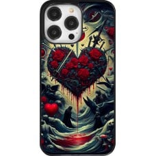 Coque iPhone 14 Pro Max - Dark Love Coeur Sang