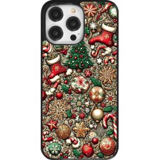 Coque iPhone 14 Pro Max - Noël 2023 micro pattern