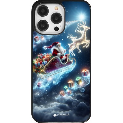 Coque iPhone 14 Pro Max - Noël 2023 Père Noël enchanté