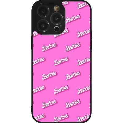 Coque iPhone 14 Pro Max - Silicone rigide noir Barbie Pattern