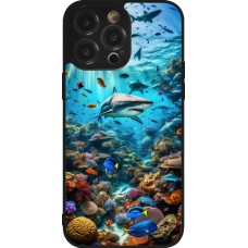 Coque iPhone 14 Pro Max - Silicone rigide noir Bora Bora Mer et Merveilles