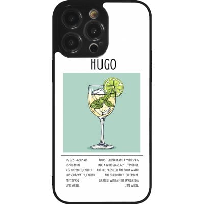 Coque iPhone 14 Pro Max - Silicone rigide noir Cocktail recette Hugo