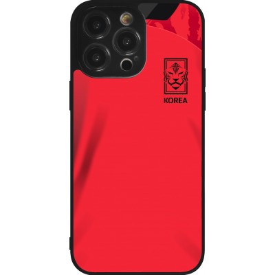 iPhone 14 Pro Max Case Hülle - Silikon schwarz Südkorea 2022 personalisierbares Fussballtrikot