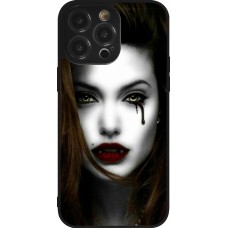 Coque iPhone 14 Pro Max - Silicone rigide noir Halloween 2023 gothic vampire