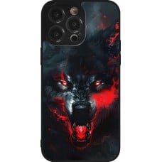 Coque iPhone 14 Pro Max - Silicone rigide noir Halloween 2024 mad werewolf