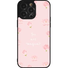 Coque iPhone 14 Pro Max - Silicone rigide noir Mom 2023 your are magical