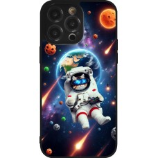 Coque iPhone 14 Pro Max - Silicone rigide noir VR SpaceCat Odyssey