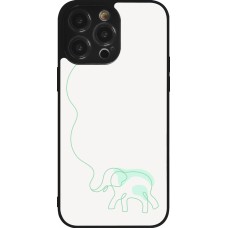 Coque iPhone 14 Pro Max - Silicone rigide noir Spring 23 baby elephant