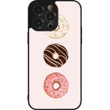 Coque iPhone 14 Pro Max - Silicone rigide noir Spring 23 donuts