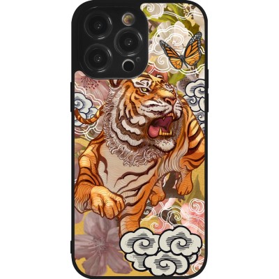 Coque iPhone 14 Pro Max - Silicone rigide noir Spring 23 japanese tiger