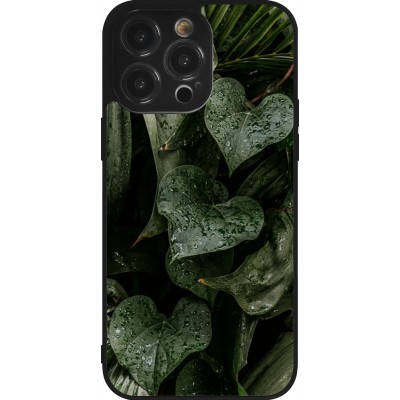 Coque iPhone 14 Pro Max - Silicone rigide noir Spring 23 fresh plants