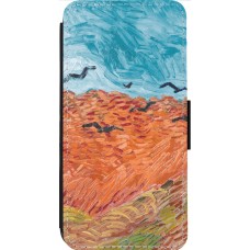 Coque iPhone 14 Pro Max - Wallet noir Autumn 22 Van Gogh style