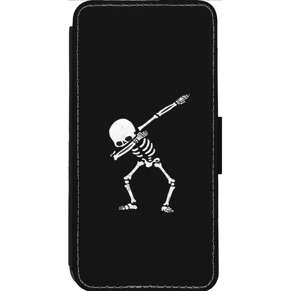 iPhone 14 Pro Max Case Hülle - Wallet schwarz Halloween 19 09