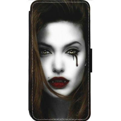 Coque iPhone 14 Pro Max - Wallet noir Halloween 2023 gothic vampire