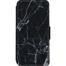 Coque iPhone 14 Pro Max - Wallet noir Marble Black 01