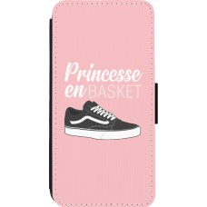 Coque iPhone 14 Pro Max - Wallet noir princesse en basket