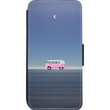 Coque iPhone 14 Pro Max - Wallet noir Spring 23 pink bus