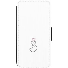 Coque iPhone 14 Pro Max - Wallet noir Valentine 2024 heart by Millennials